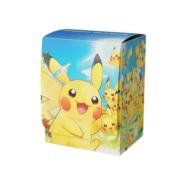 画像1:  【再入荷予約商品】  ポケモンカードゲーム デッキケース ピカチュウ大集合（ポイント対象外商品） 【24年9月下旬再入荷】 (1)