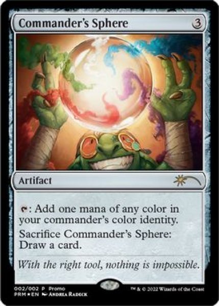 画像1: 【MTG/ブースタードラフトPR】※Foil※《統率者の宝球/Commander's Sphere》 (1)