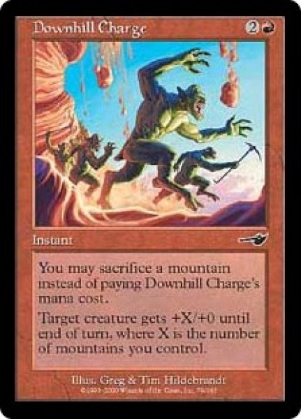 画像1: 【NEM】※Foil※《逆落としの突撃/Downhill Charge》【C】 (1)