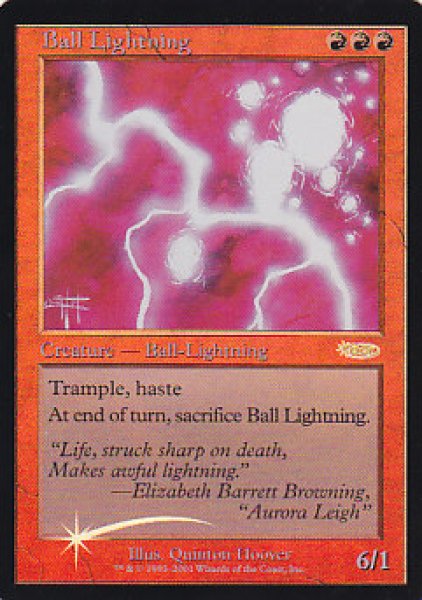 画像1: ※特価※【MTG/Judge】※Foil※《ボール・ライトニング/Ball Lightning》【PR】 (1)