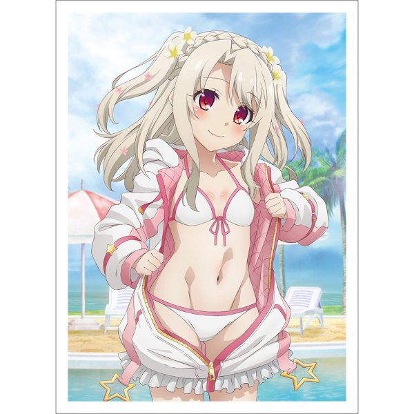 画像1:  【予約商品】  劇場版「Fate/kaleid liner プリズマ☆イリヤ Licht 名前の無い少女」描き下ろしスリーブ（イリヤ／夏）（65枚入り） 【24年12月中旬発売】    (1)