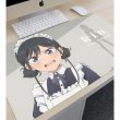 画像2:  【予約商品】  アルマビアンカ　TVアニメ「疑似ハーレム」 描き下ろし 七倉 凛 メイド衣装ver. マルチデスクマット 【25年2月中旬発売】 (2)