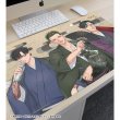 画像2:  【予約商品】  TVアニメ『来世は他人がいい』 描き下ろし 深山霧島&鳥葦翔真&周防 薊 和服ver. マルチデスクマット 【25年4月中旬発売】 (2)