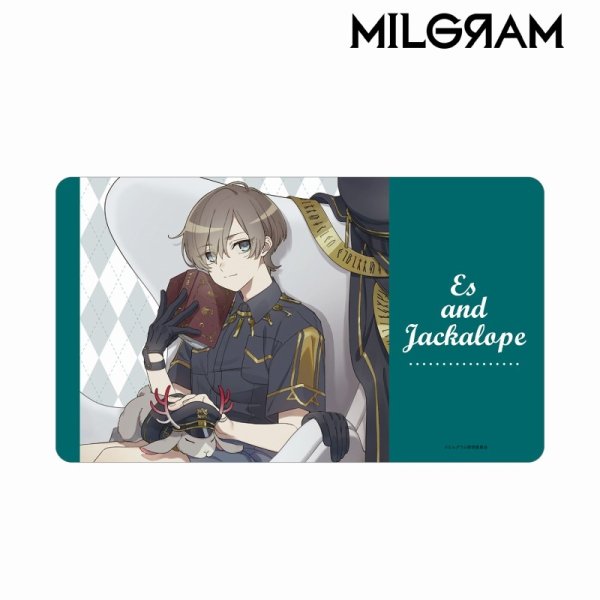 画像1:  【予約商品】  アルマビアンカ　MILGRAM -ミルグラム- 描き下ろし エス＆ジャッカロープ 休息中ver. マルチデスクマット 【25年5月下旬発売】 (1)