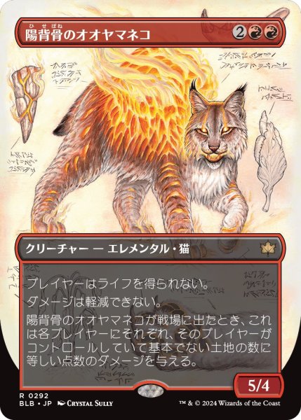 画像1: 【BLB】《陽背骨のオオヤマネコ/Sunspine Lynx》【R】 (1)