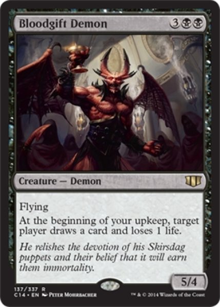 MTG 多人数戦セット 【C14】《血の贈与の悪魔/Bloodgift Demon》【R】