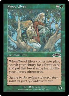 MTG プロモーションカード 【MTG/ARP】※Foil※《ウッド・エルフ/Wood 