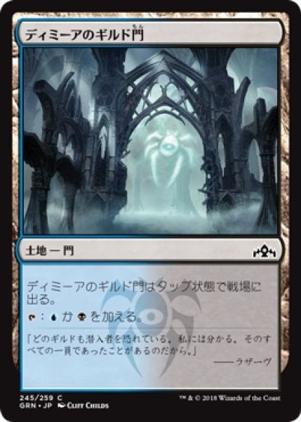 画像1: 【GRN】※Foil※《ディミーアのギルド門/Dimir Guildgate》【C】 (1)