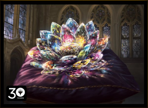 画像1: マジック・ザ・ギャザリング Magic: The Gathering 30th Anniversary プロモーションスリーブ「宝石の睡蓮/Jeweled Lotus（illus.Alayna Danner 先生）」（80枚）（未開封・買取品） (1)