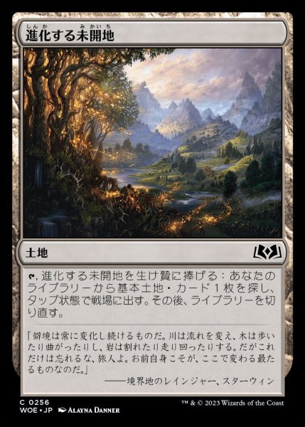 画像1: 【WOE】《進化する未開地/Evolving Wilds》【C】 (1)